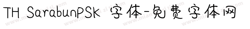 TH SarabunPSK 字体字体转换